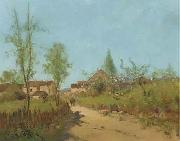 Eugene Galien-Laloue Country Landscape oil painting reproduction